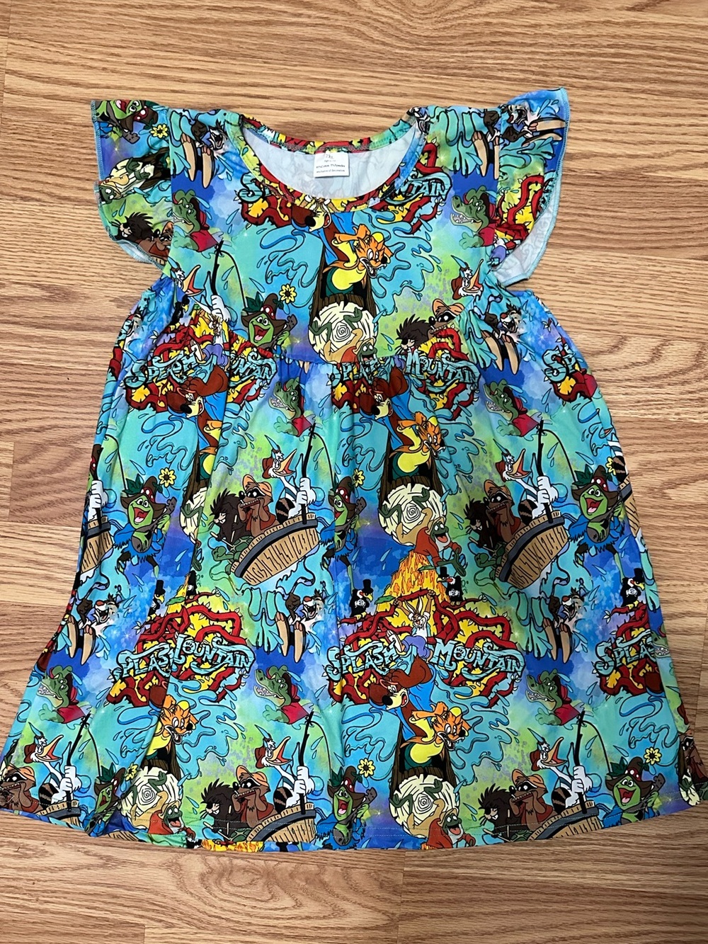 Kids Splash Mountain Cartoon-Print Dress